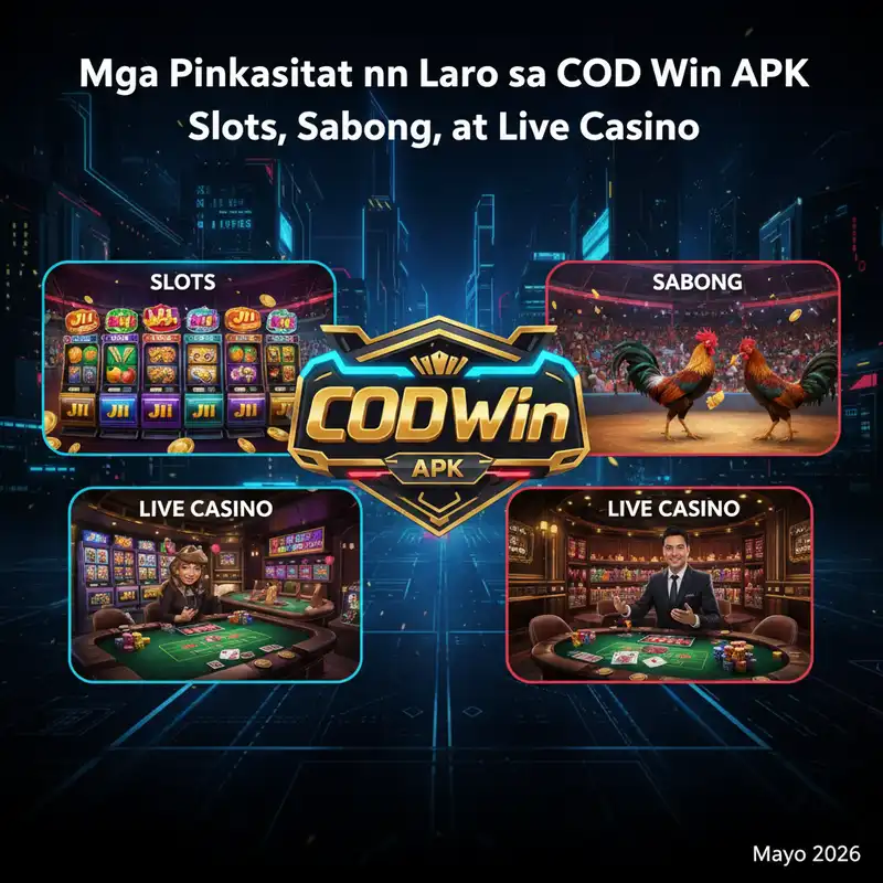 COD Win APK Games Showcase - Slots, Sabong, at Casino